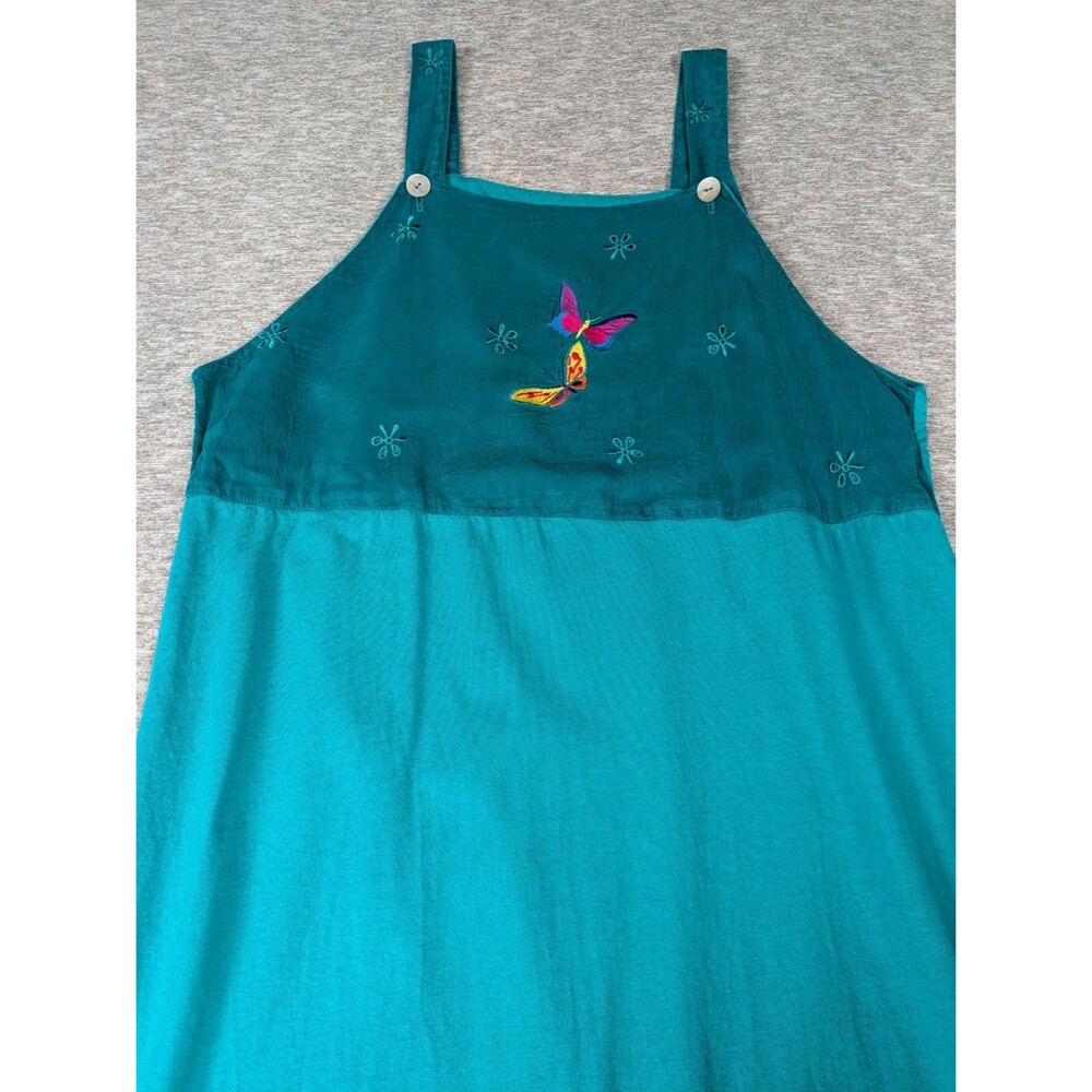 Johnny Was JWLA Womens Embroidered T-shirt Dress/Nightgown -  Large 100% Cotton